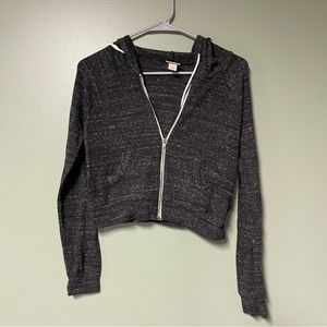 Cropped Zip up Sweater